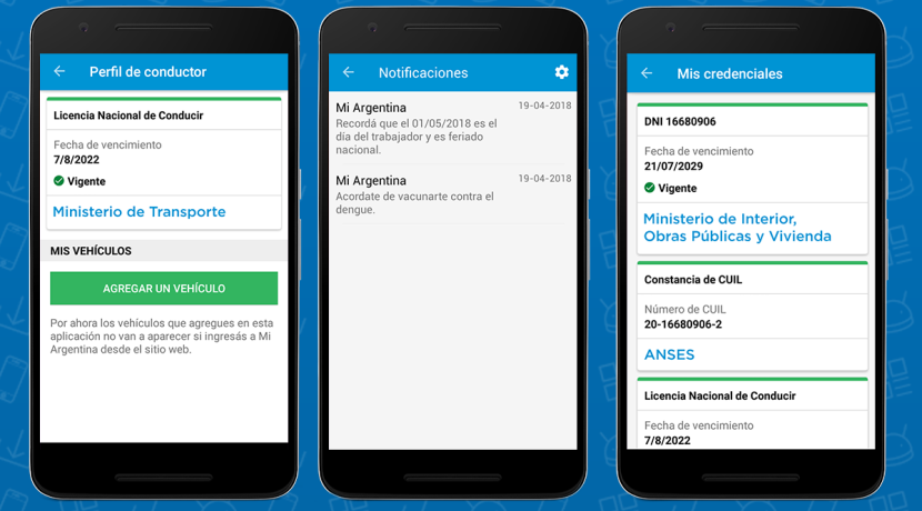 App My Argentina driving license 